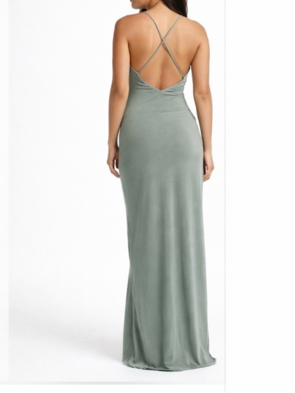 NET!!  VELVI  Green Maxi Dress whit Spaghetti straps size L
